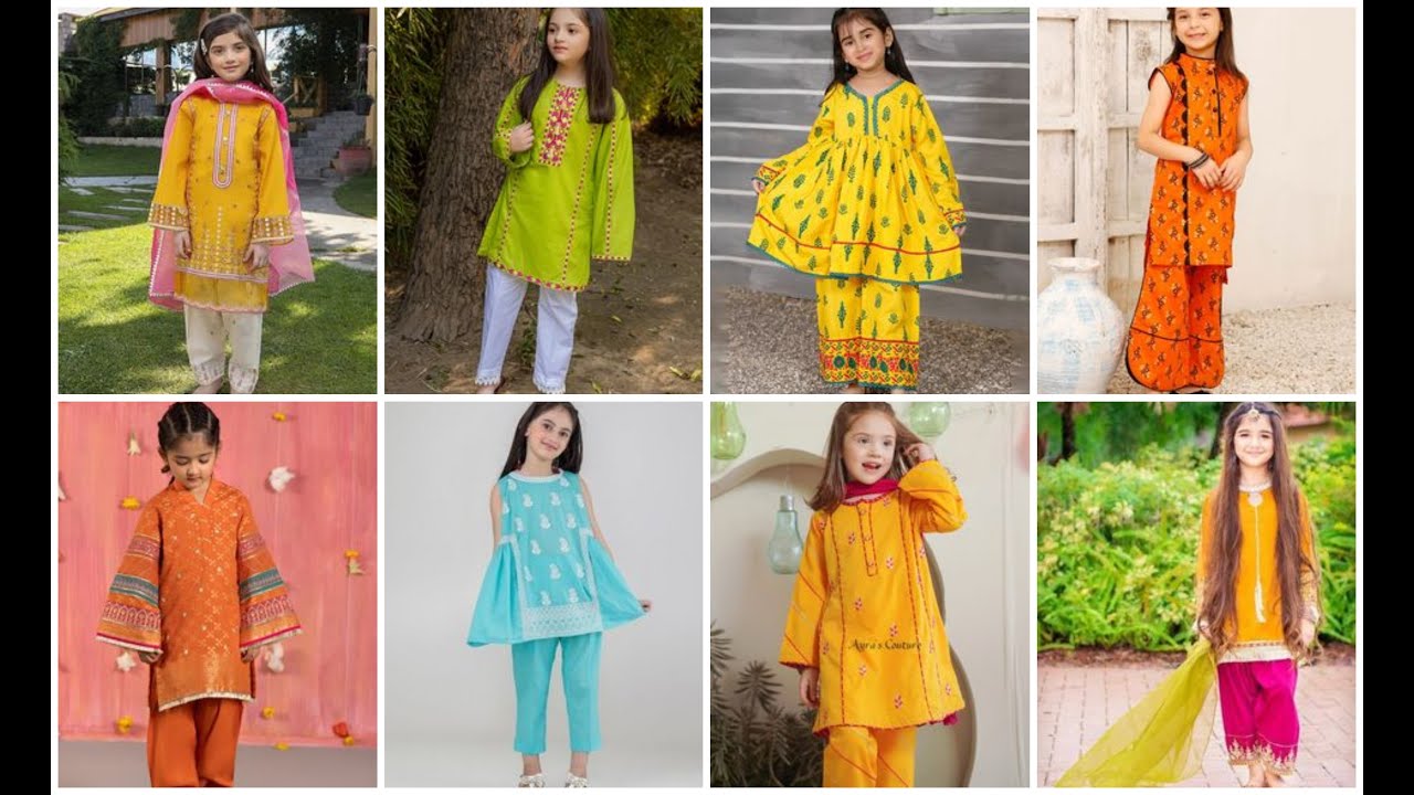 bachiyon k khubsurat Eid dress design 2023\eid dress for baby girl