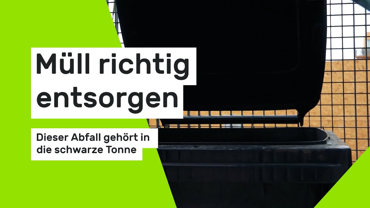 Was Gehört In Die Schwarze Tonne Müll richtig entsorgen: Dieser Abfall gehört in die schwarze Tonne