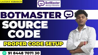 Botmaster Source Code (Hindi) WhatsApp Bulk Sender Software 2025 | Proper Code Setup screenshot 1