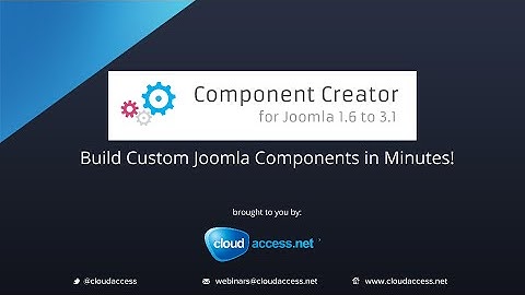 Joomla Component Creator