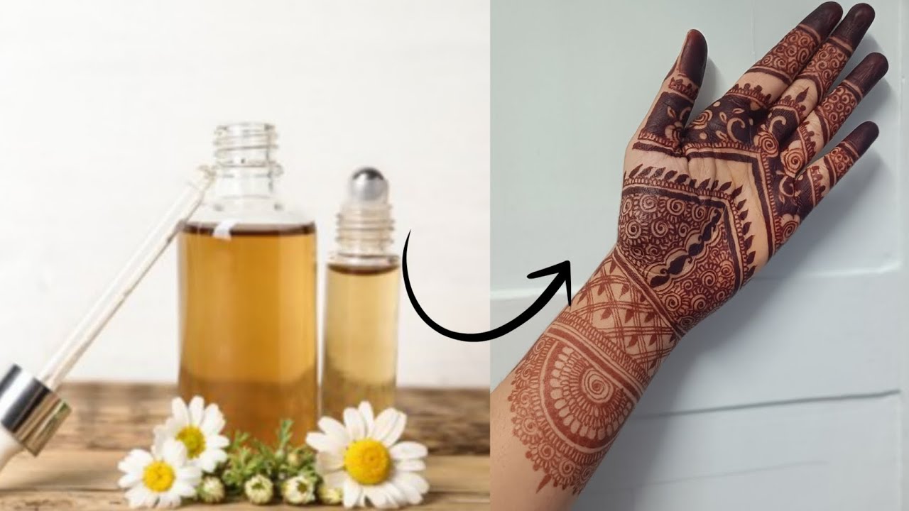 How to make henna after care oil Secret for dark henna stain