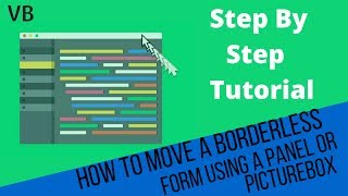 How to move a borderless Form using a panel or a picturebox in VB