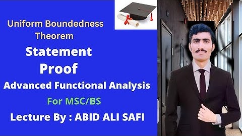 Uniform Boundedness Theorem || Statement|| Proof in Urdu/Hindi|| Functional Analysis