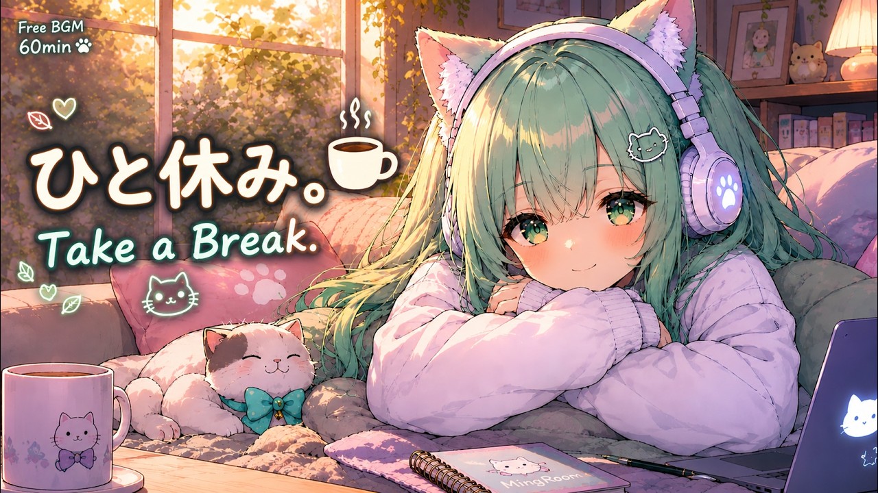 FREE BGM】Take a Break ☕ Cozy Afternoon Lo-fi for Study & Work