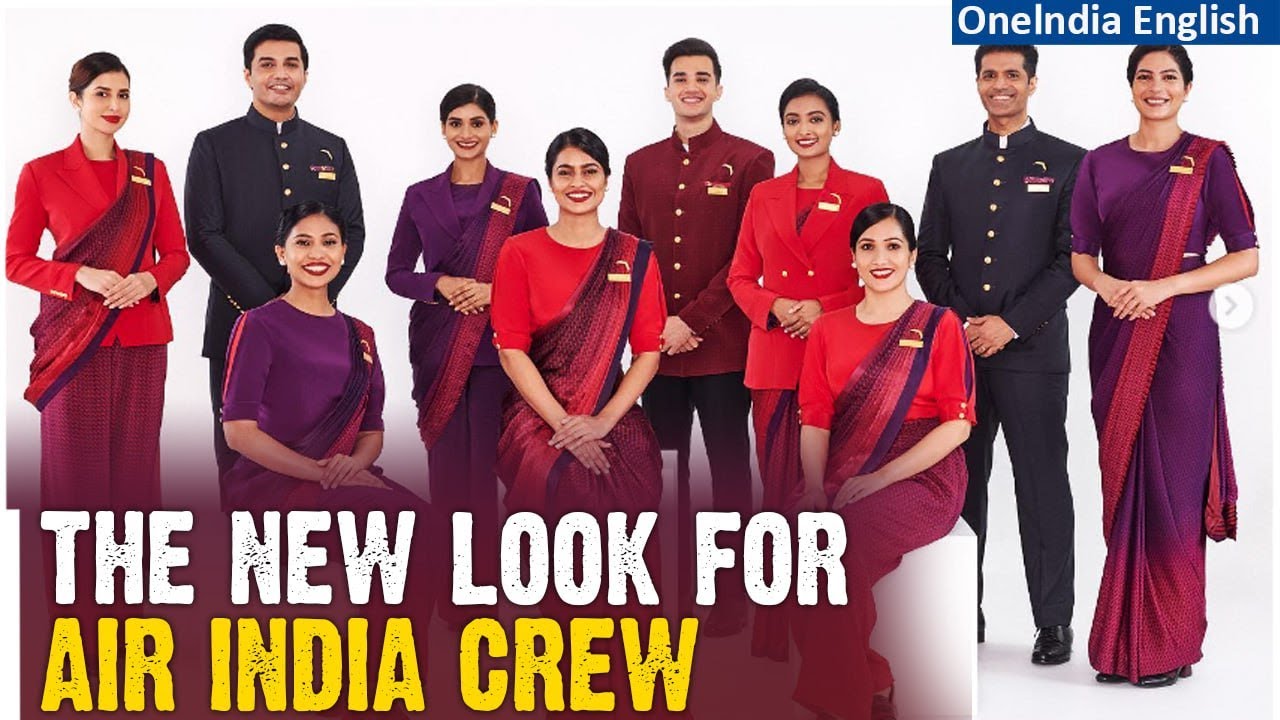 Air India X Manish Malhotra New Uniforms For The Pilots And Cabin Crew 