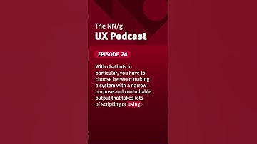 "Trade-offs when using AI in design" - explained by Susan Farrell on the NN/g UX podcast. #ux
