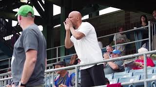 Heckler entertains at Syracuse Chiefs' games