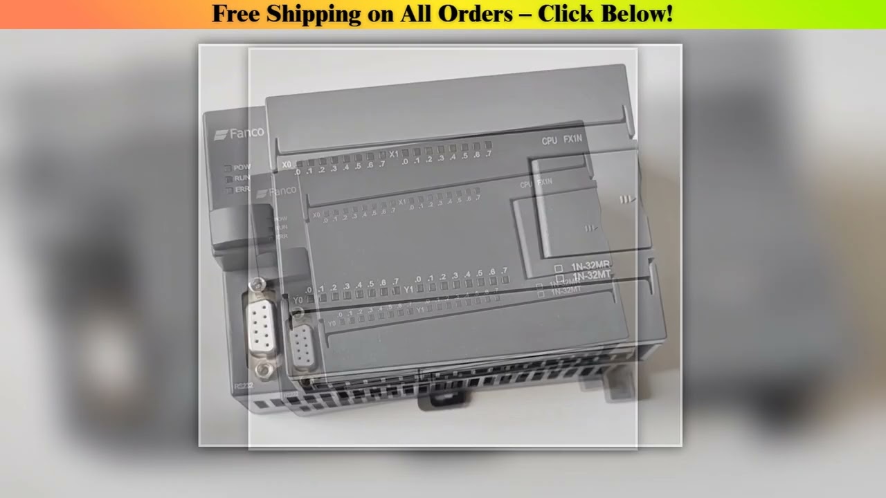 Programmable Logic Controllers Industrial Automation PLC Control Board HMI PLC FX1N 32MR 16 Point