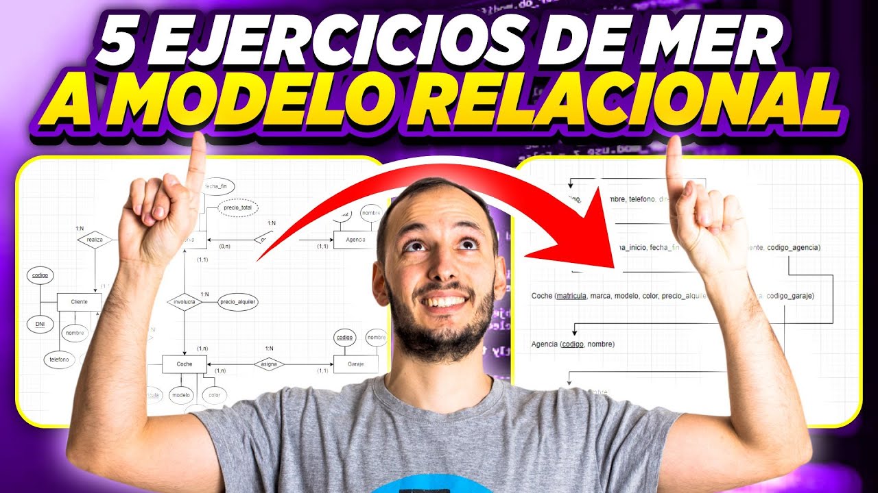 5 Ejercicios de modelo entidad relacion a modelo relacional