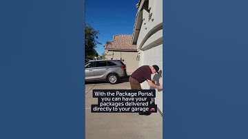Secure Your Packages with the Package Portal! #ShortsFeed #PackageSecurity #HomeDelivery #Garage