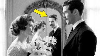 In 1909, the groom smiles for the photo—until the mirror behind him reveals another expression