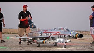 Giant RC F-100 Super Sabre (CARF) Dusk Flight - Best in the West Jet Rally 2017