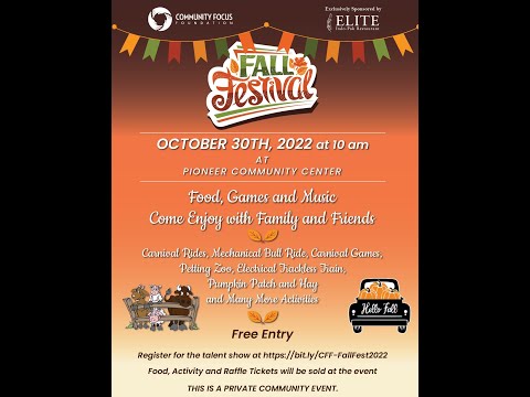 Reviving the Memories — CFF Fall Festival 2022