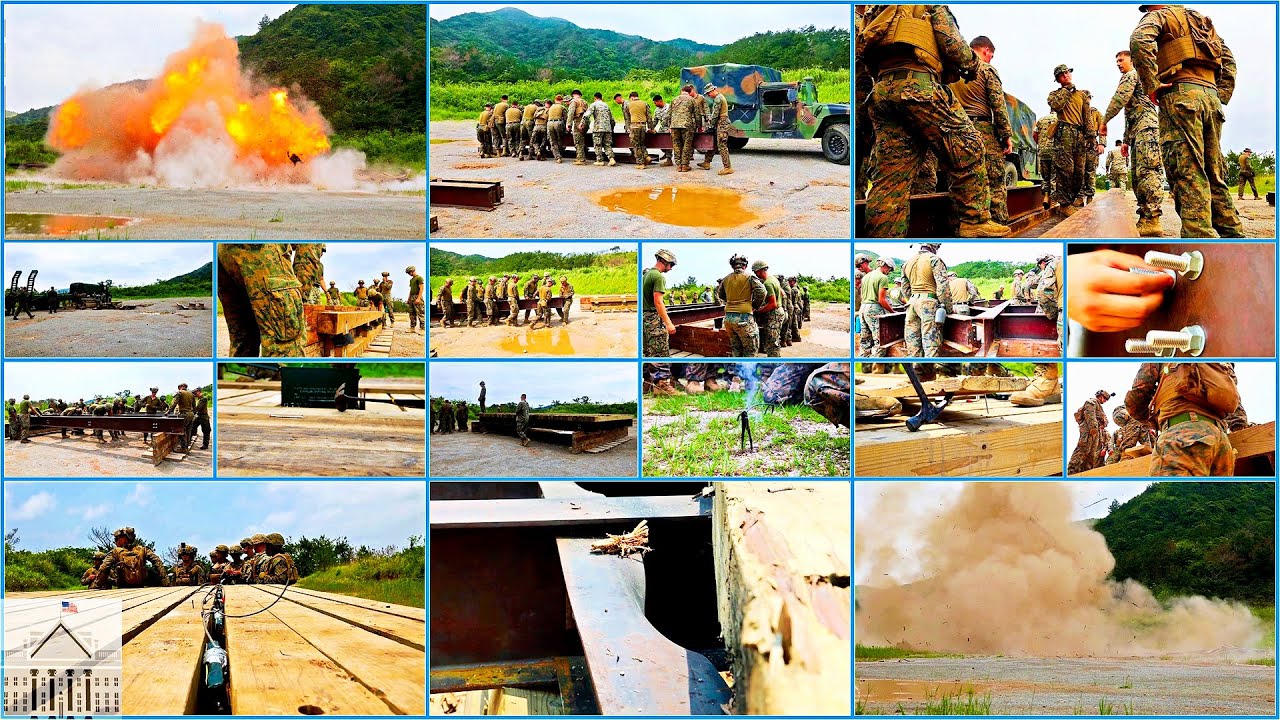 Marines Build INSANE Platform During Bridge Construction & Demolition Range!