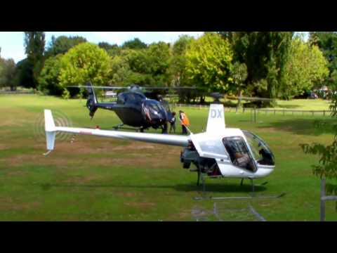 R22 ZK-HDX Start & Depart - EUROCOPTER EC120B ZK-IGE Arrive & Depart - Hamilton