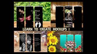 Freely & Easily 😊Create Mockups for 20oz Tumblers 🔥❤