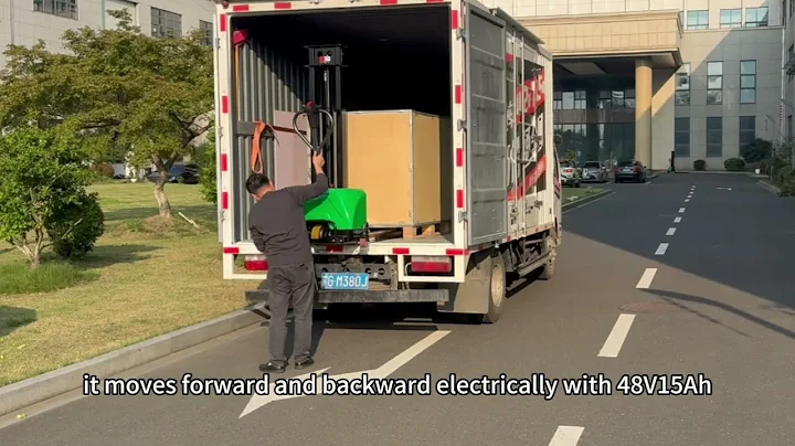 Hyder full electric 700kgs 1000kgs self loading stacker 800mm -1600mm lift height for sale