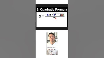 Quadratic Formula (SAT Math Formula 8/23)
