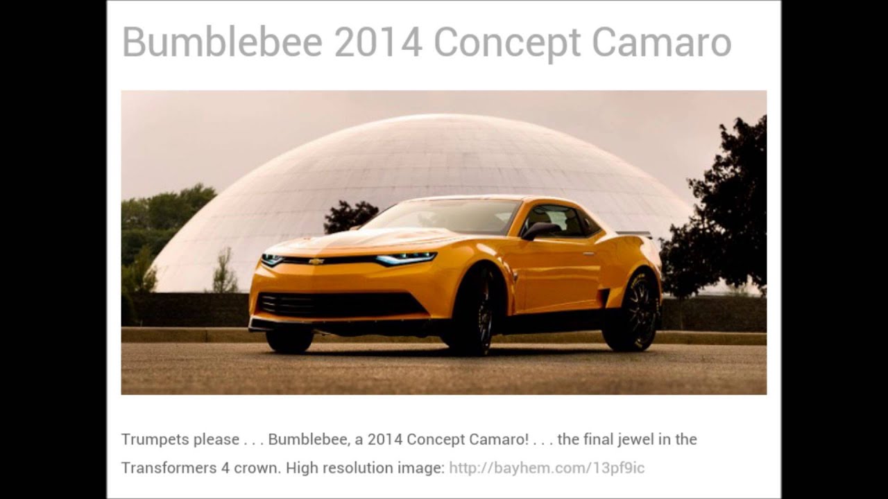 Transformers 4 - Bumblebee 2014 Concept Camaro
