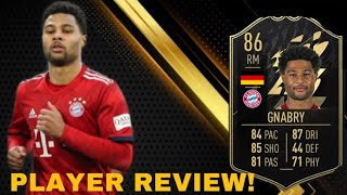 GERMAN BEAST!?!! SERGE GNABRY TEAM OF THE WEEK PLAYER REVIEW!! 86 RATED! (FIFA 22 ULTIMATE TEAM)