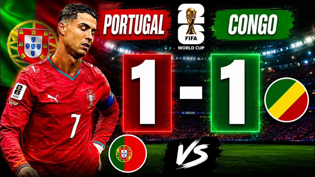PORTUGAL vs REPÚBLICA DEMOCRÁTICA DEL CONGO 1-1 | RESUMEN COMPLETO, GOLES | Mundial 2026