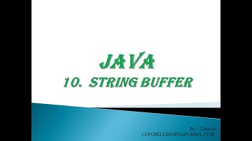 STRING BUFFER