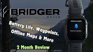 Bridger Smartwatch — 2 Month Review: Battery Life, Waypoints, Offline Maps & More screenshot 3