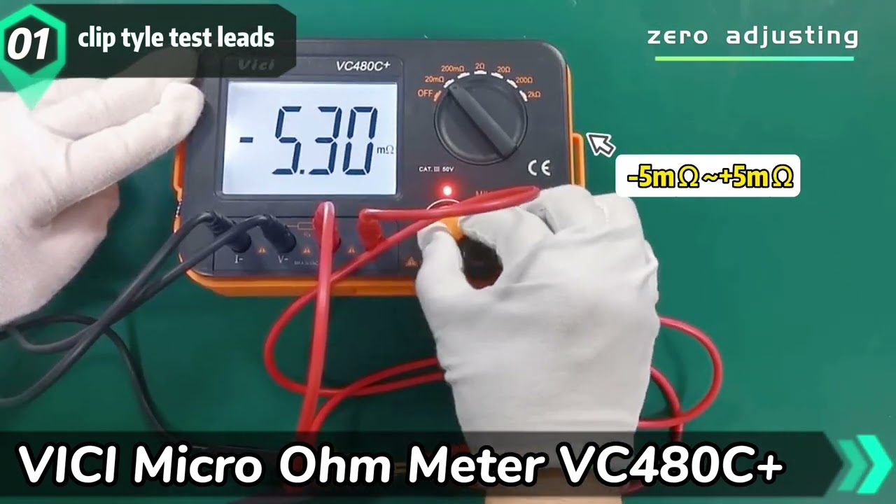 Vc480c+ 3 1/2 Digital Milli-Ohm Meter - China Digital Multimeter