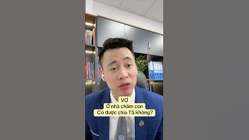 Vợ ở nhà chăm con, có được trả lương, chia tiền không? #luatsuquangsang