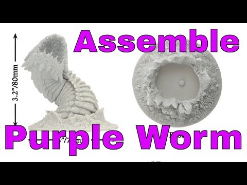 miniature house design Assembling Purple Worm Miniature (Gale Force 9), part 1