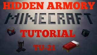 MineCraft TU-21 Hidden Armory TUTORIAL (PS3/Xbox/PS4)