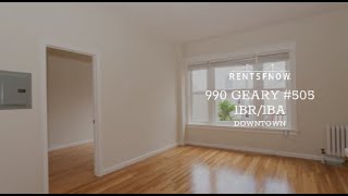 990 Geary #505, San Francisco CA | 1 Bedroom 1 Bath