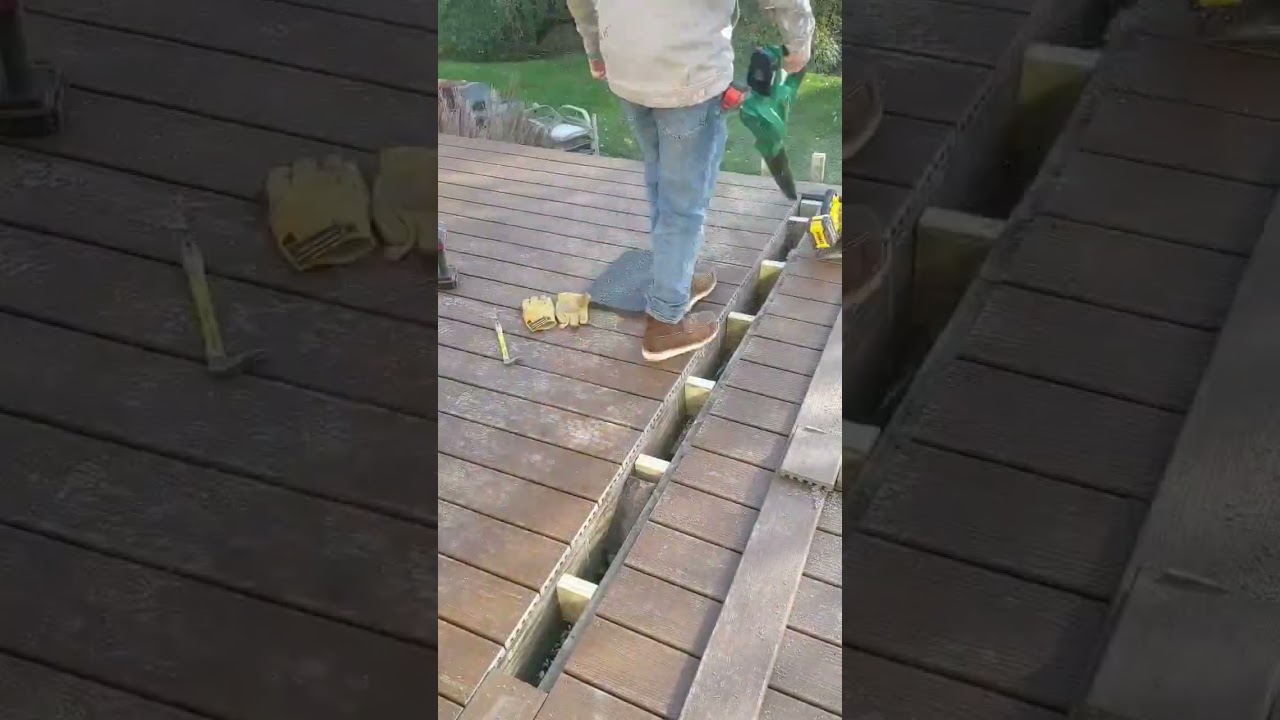 Cut clean line for out framed spine board deck