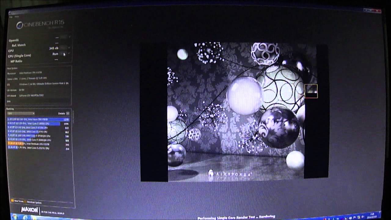 Pentium G3258 overclocked 4.8GHz CINEBENCH R15