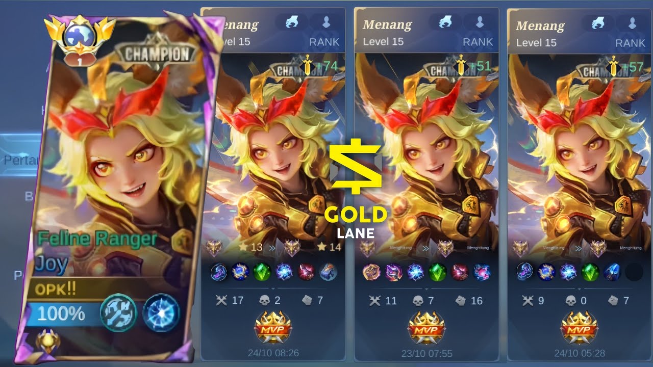 NEW META JOY GOLD LANE 💥 | 100% WIN RATE BUILD!