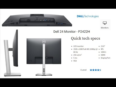 Dell P2422H Monitor