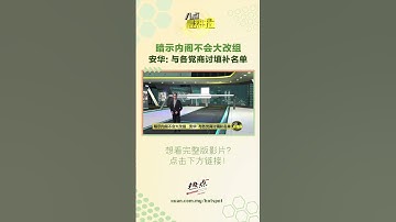 暗示内阁不会大改组   安华: 与各党商讨填补名单 #安华 #内阁 #大改组 #补选 #八点最热报