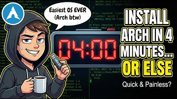 Installing the "Easiest" OS in 4 Minutes (Arch Linux btw)