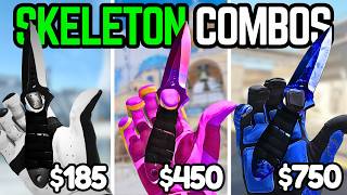 The BEST SKELETON Knife & Glove Combos in CS2 (EVERY BUDGET)
