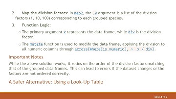 How to Divide Numeric Columns by Different Factors for Groups in R using dplyr