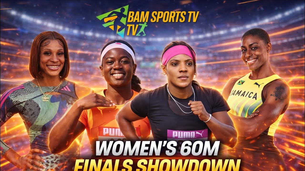 ПОЛНЫЙ ЗАБЕГ: Джонейл Смит победила в эпическом финале женского забега на 60 м с результатом 6,96...