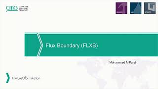 CMG Tutorial: Flux Boundary