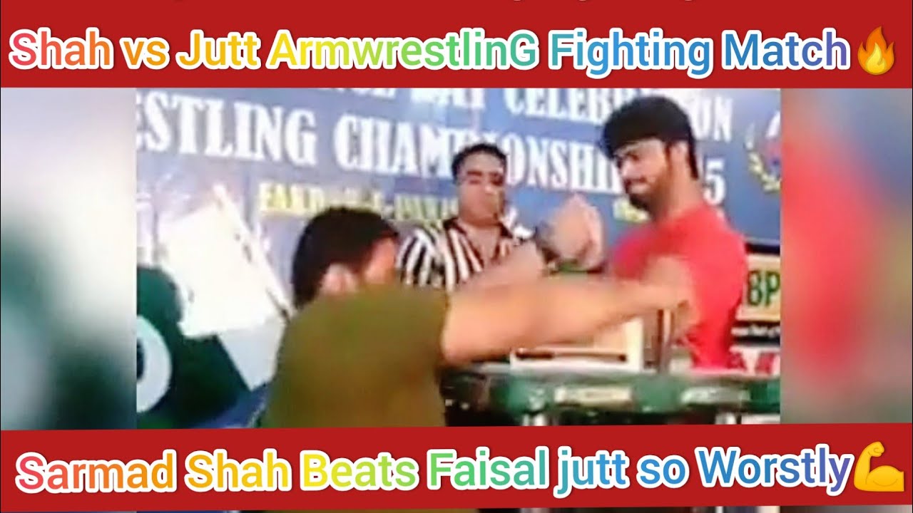 Pakistan biggest arm wrestling challange match between Sarmad shah (Islamabad) vs Faisal jutt (Guj)