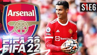 FIRST TIME FACING RONALDO | FIFA 22 ARSENAL CAREER MODE S1E6