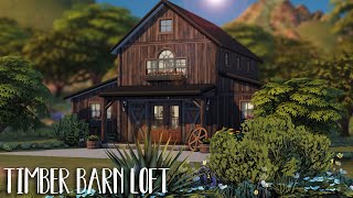 Timber Barn Loft ...(Sims 4 Speed Build)