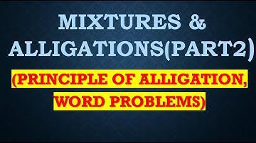 Mixtures & Alligations (Part2) | Principle of Alligation | Word Problems #cat   #gmat  #bank