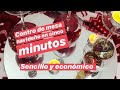 Centro de mesa navideño sencillo y económico en cinco minutos/ centro tavola natalizio semplice