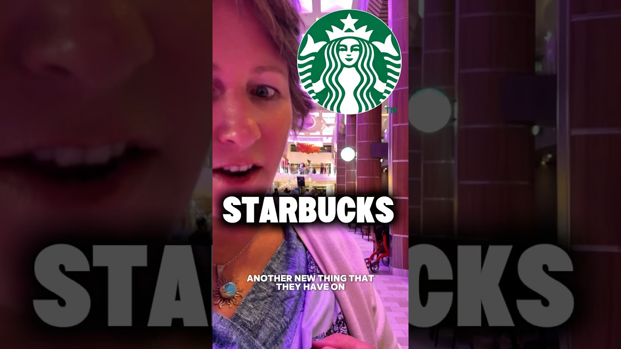 The new Stand Alone Starbucks on Royal Caribbean - Ovation of the Seas