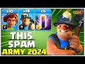 Th15 ground spam attack unstoppable  easy  best th15 attack strategy 2024 in clash of clans