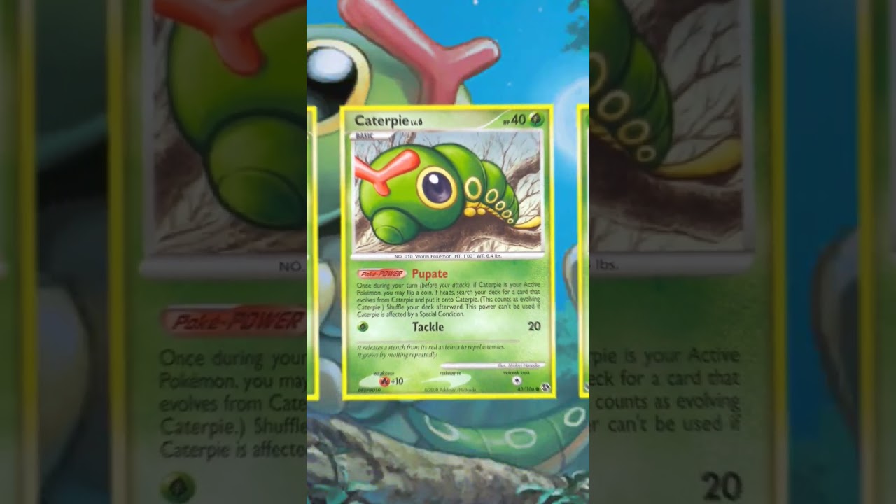 Top Ten Most Valuable Caterpie Pokemon Cards